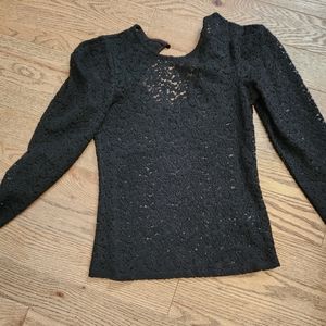 RW black lace long sleeve